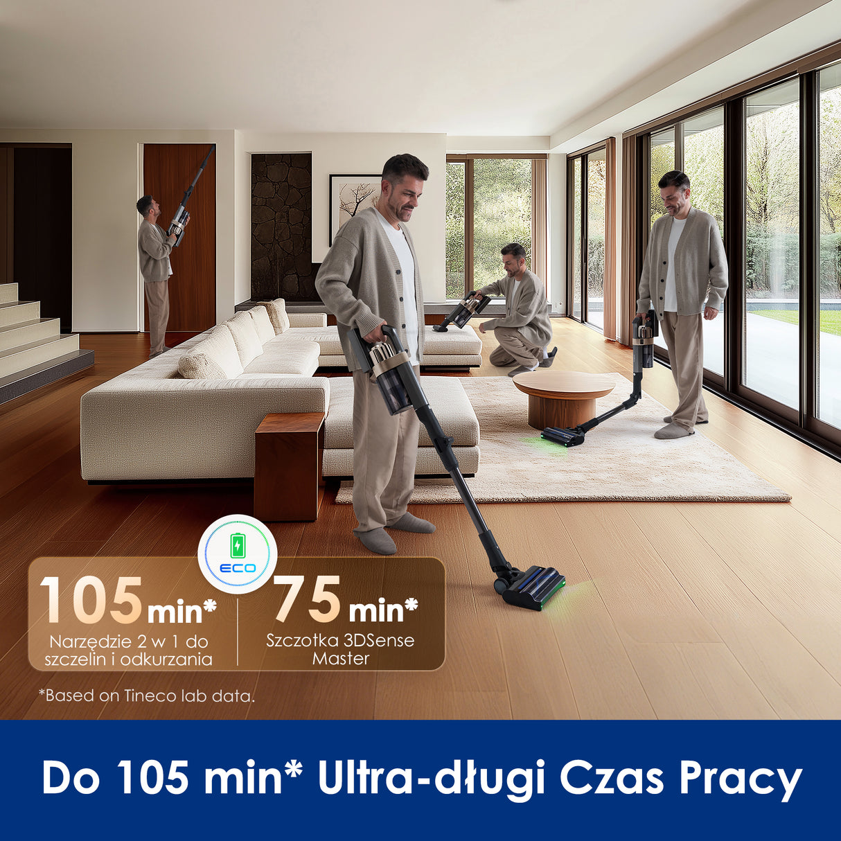 Tineco PURE ONE A90S Odkurzacze Bezprzewodowe Sztyftowy