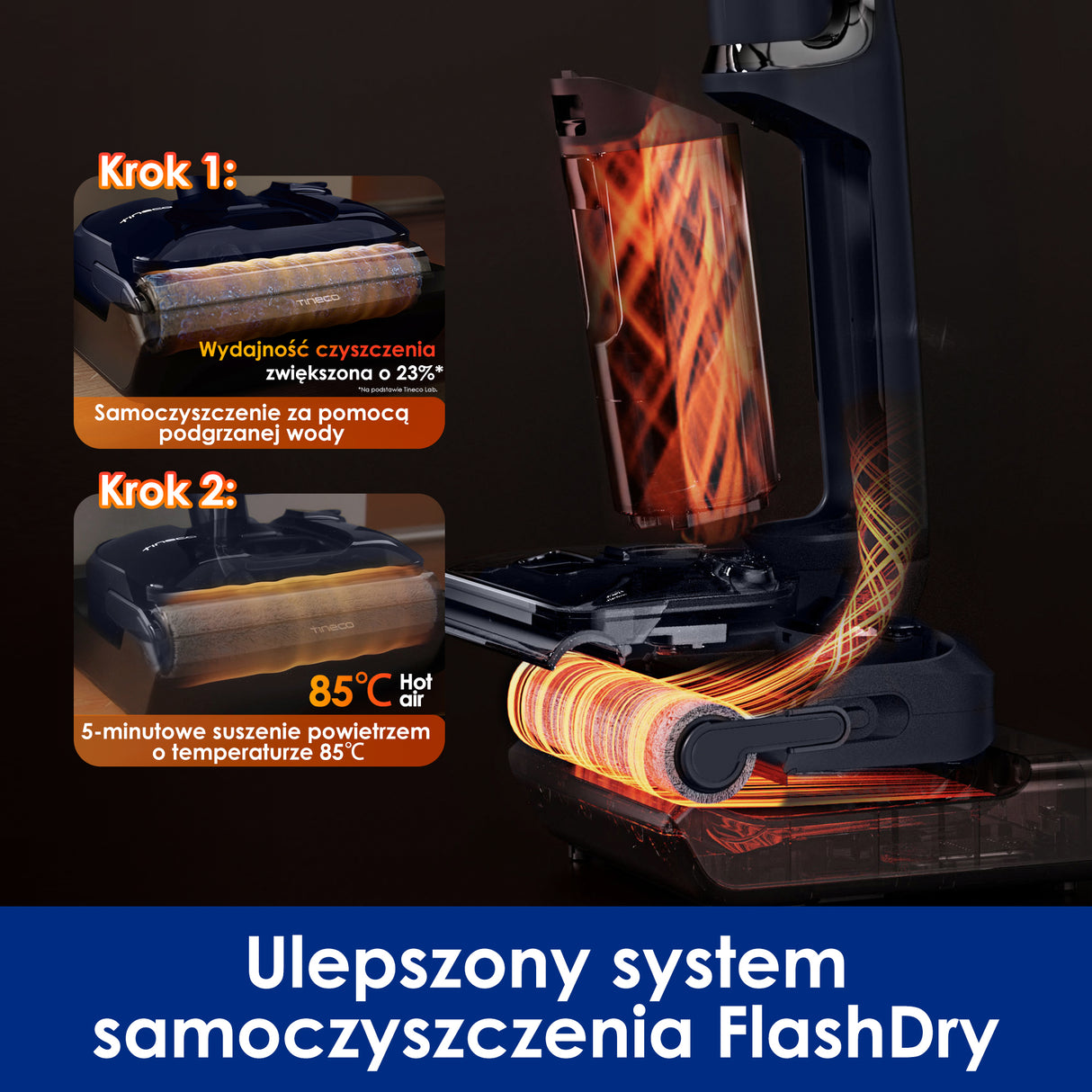 Tineco FLOOR ONE S7 Stretch Odkurzacze Myjące Wet&Dry