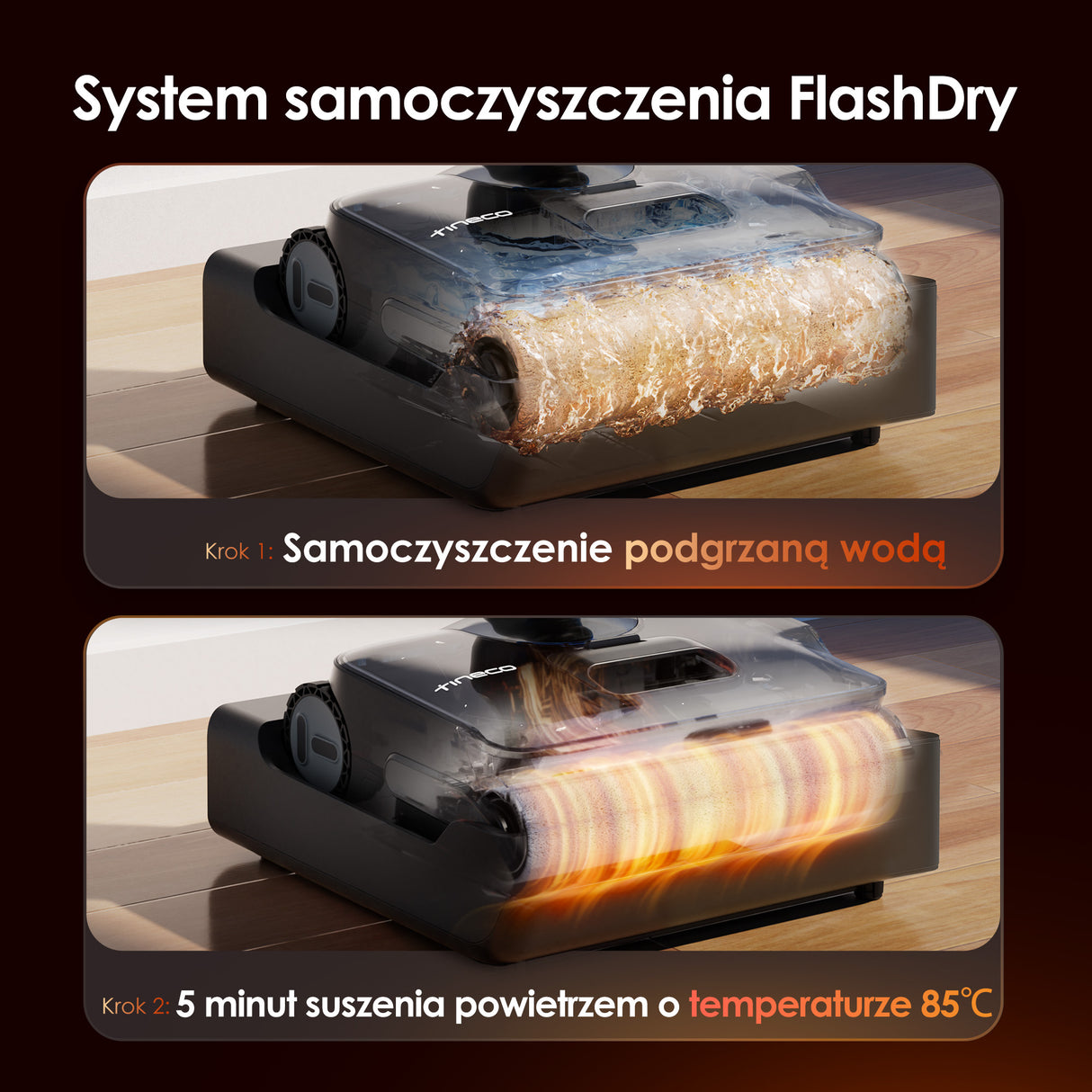 Tineco FLOOR ONE S7 Stretch Steam Plus Odkurzacze Myjące Wet&Dry