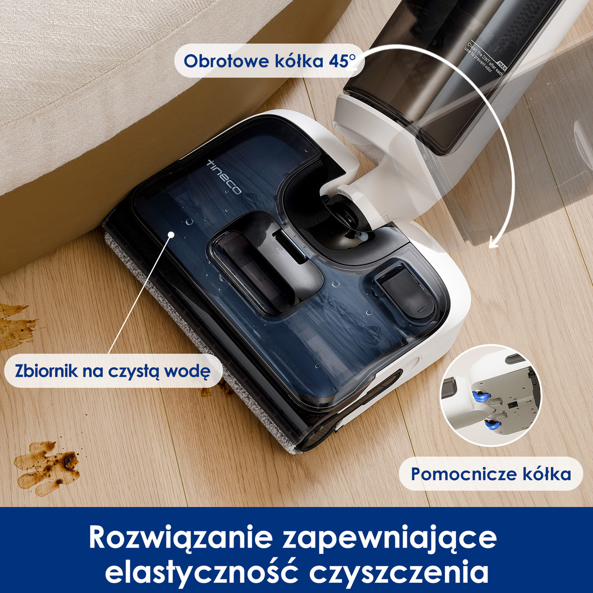 Tineco Floor ONE Stretch S6 Odkurzacze Myjące Wet&Dry