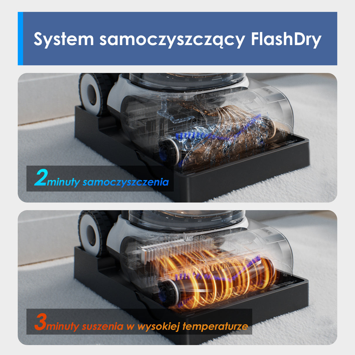 Tineco Carpet One Cruiser Inteligentny Odkurzacze do dywanów i tapicerki