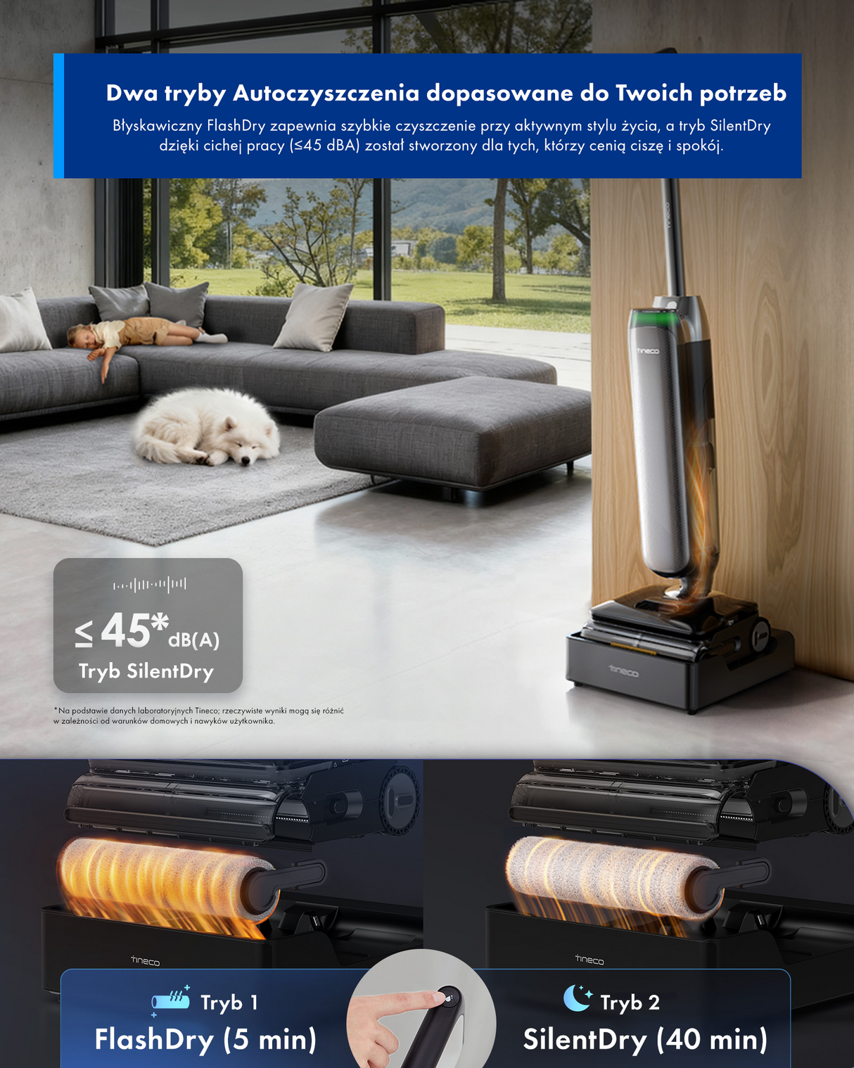 Tineco FLOOR ONE S9 Artist Steam Pro Odkurzacze Myjące Wet&Dry
