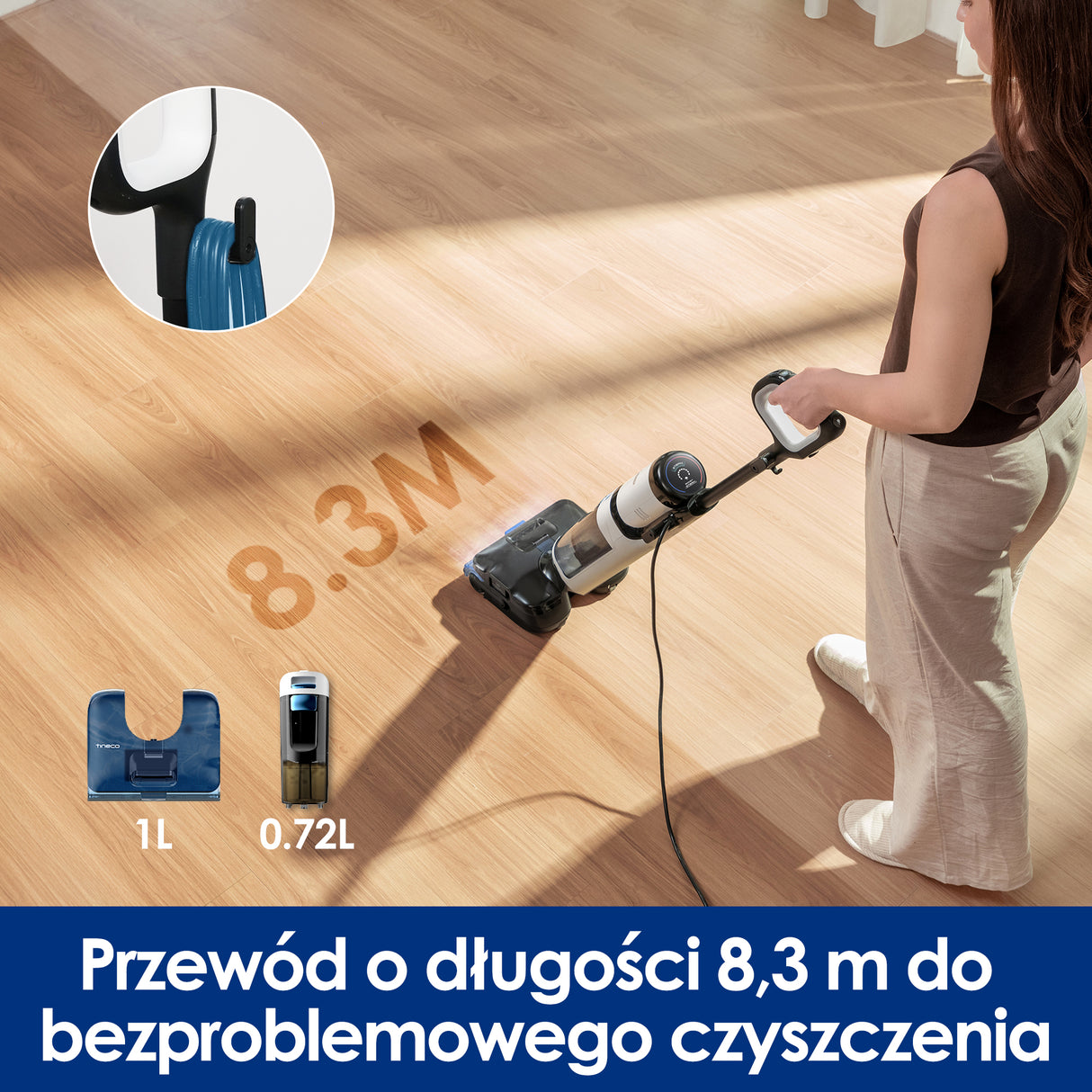 Tineco FLOOR ONE S6 Stretch Steam Plus Odkurzacze Myjące Wet&Dry