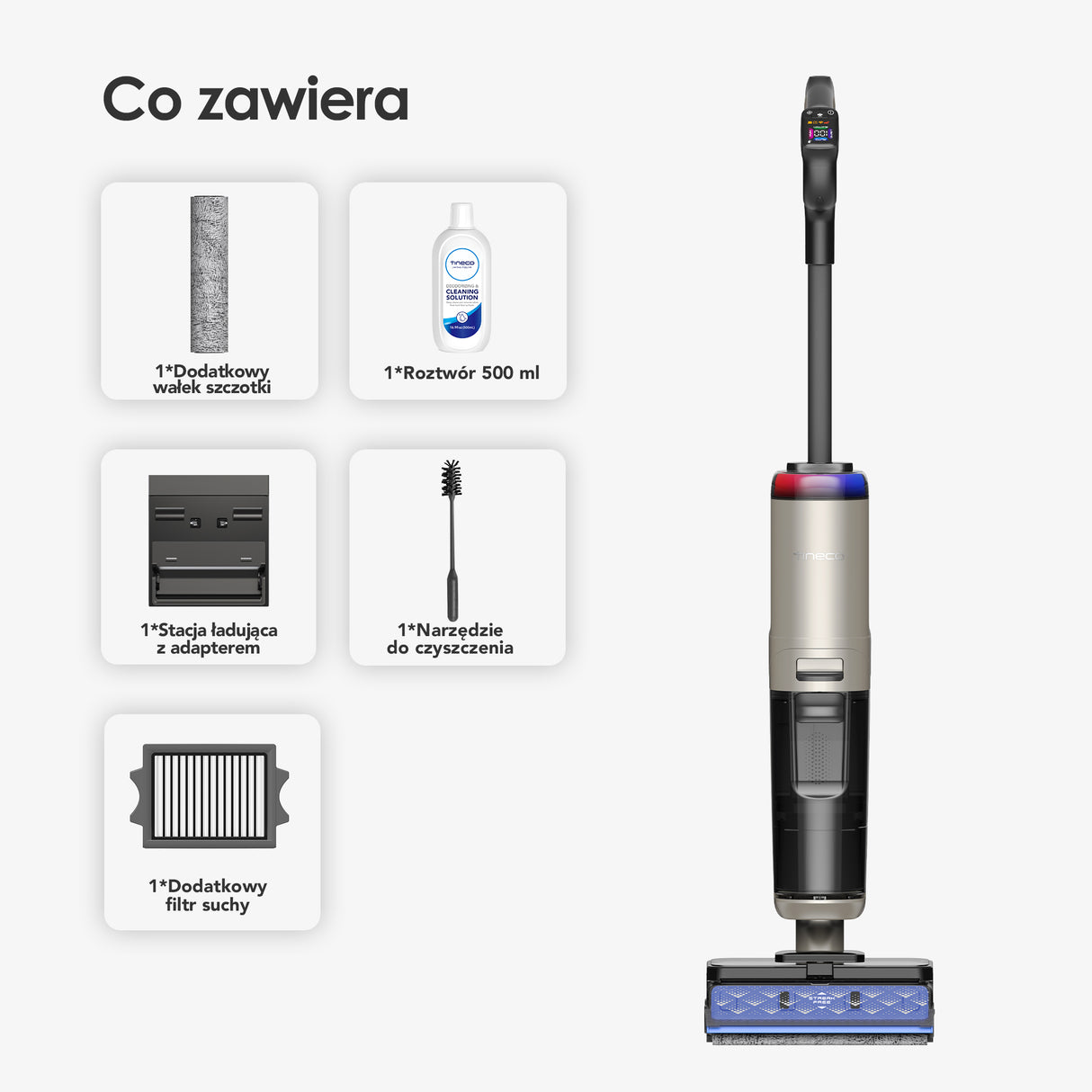 Tineco FLOOR ONE S7 Max Gold Odkurzacze Myjące Wet&Dry