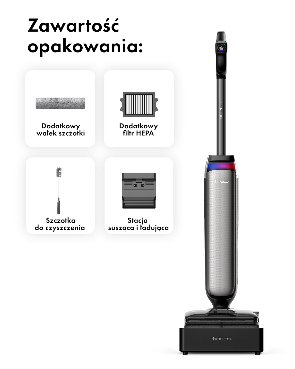 Tineco FLOOR ONE S9 Artist Steam Pro Odkurzacze Myjące Wet&Dry