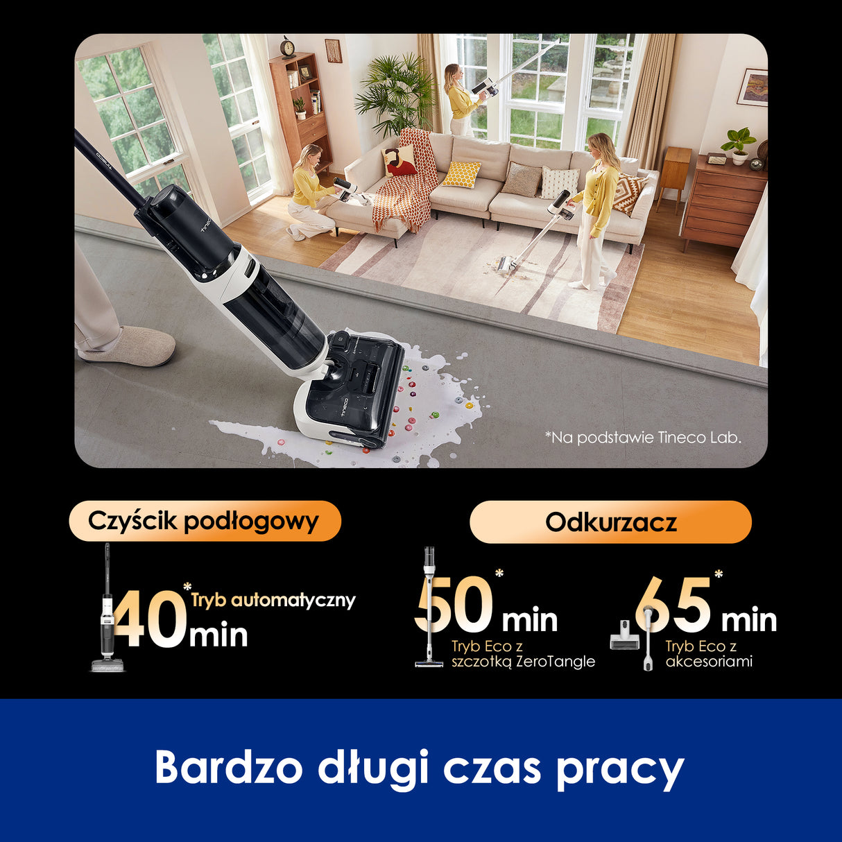 Tineco FLOOR ONE Switch S6 Stretch Plus Odkurzacze Myjące Wet&Dry