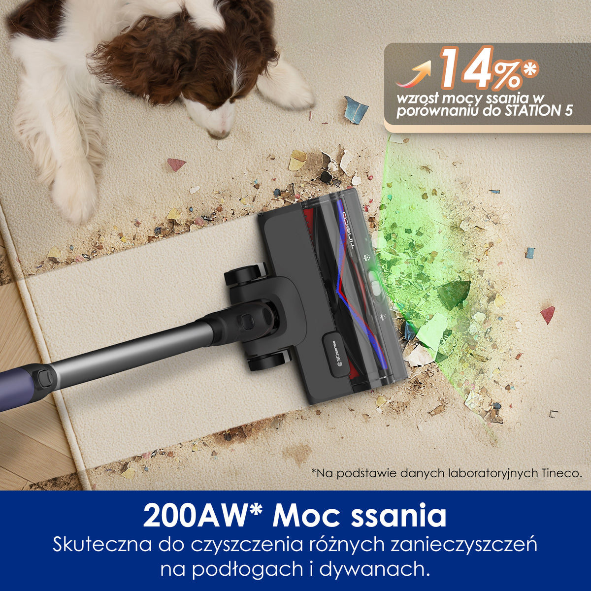 Tineco PURE ONE Station 5 Pro Bezprzewodowy Odkurzacze Pionowe