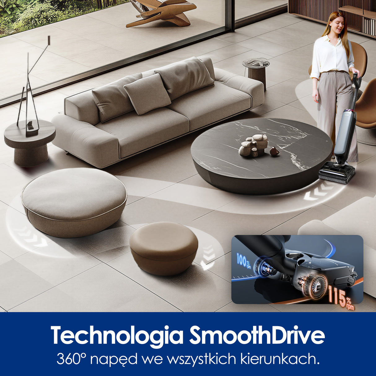 Tineco FLOOR ONE S9 Artist Steam Pro Odkurzacze Myjące Wet&Dry