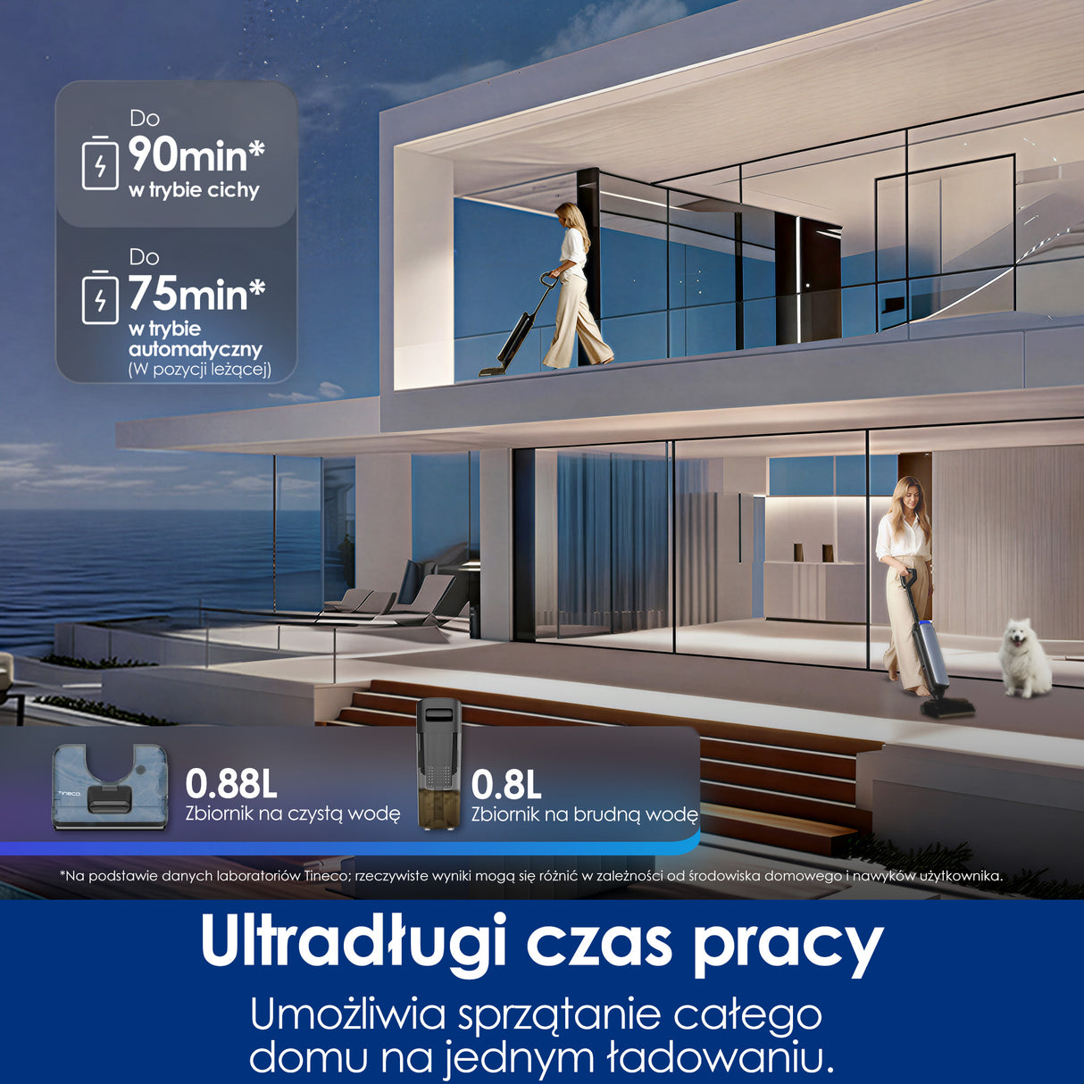 Tineco FLOOR ONE S9 Artist Steam Pro Odkurzacze Myjące Wet&Dry