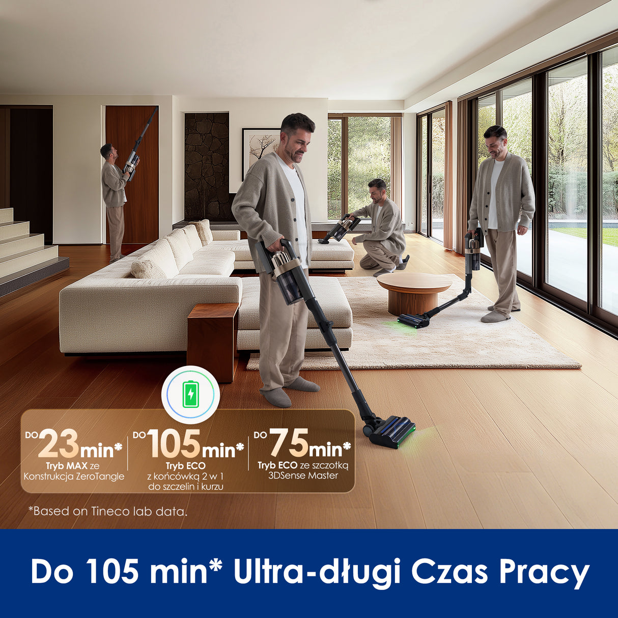 Tineco PURE ONE A90S Odkurzacze Bezprzewodowe Sztyftowy