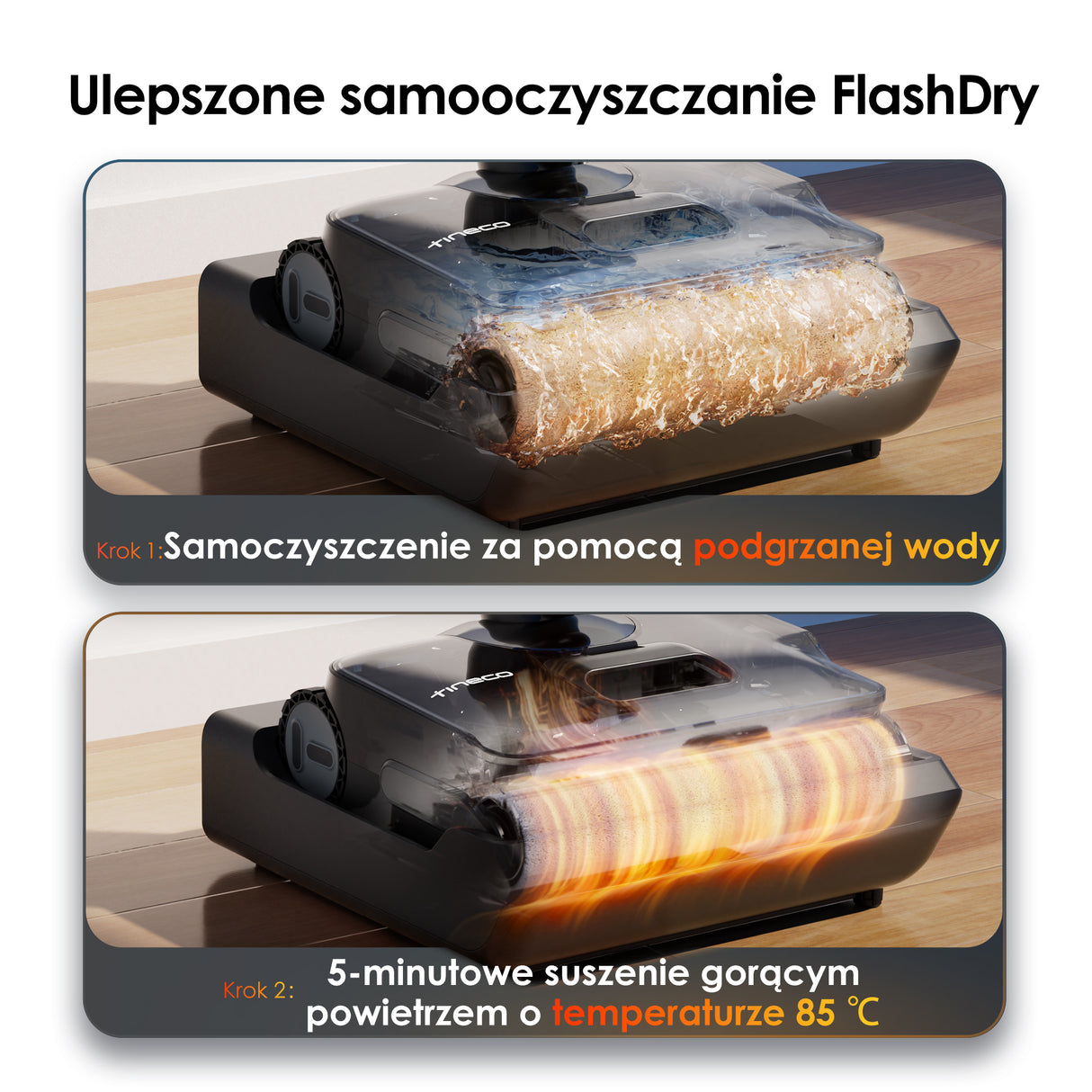 Tineco FLOOR ONE i6 Stretch Plus Odkurzacze Myjące Wet&Dry