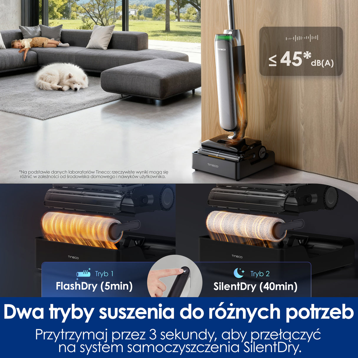 Tineco FLOOR ONE S9 Artist Steam Pro Odkurzacze Myjące Wet&Dry