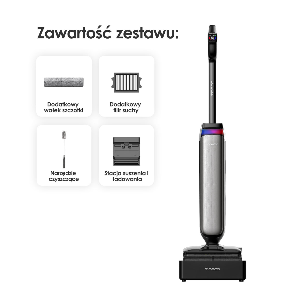 Tineco FLOOR ONE S9 Artist Steam Pro Odkurzacze Myjące Wet&Dry