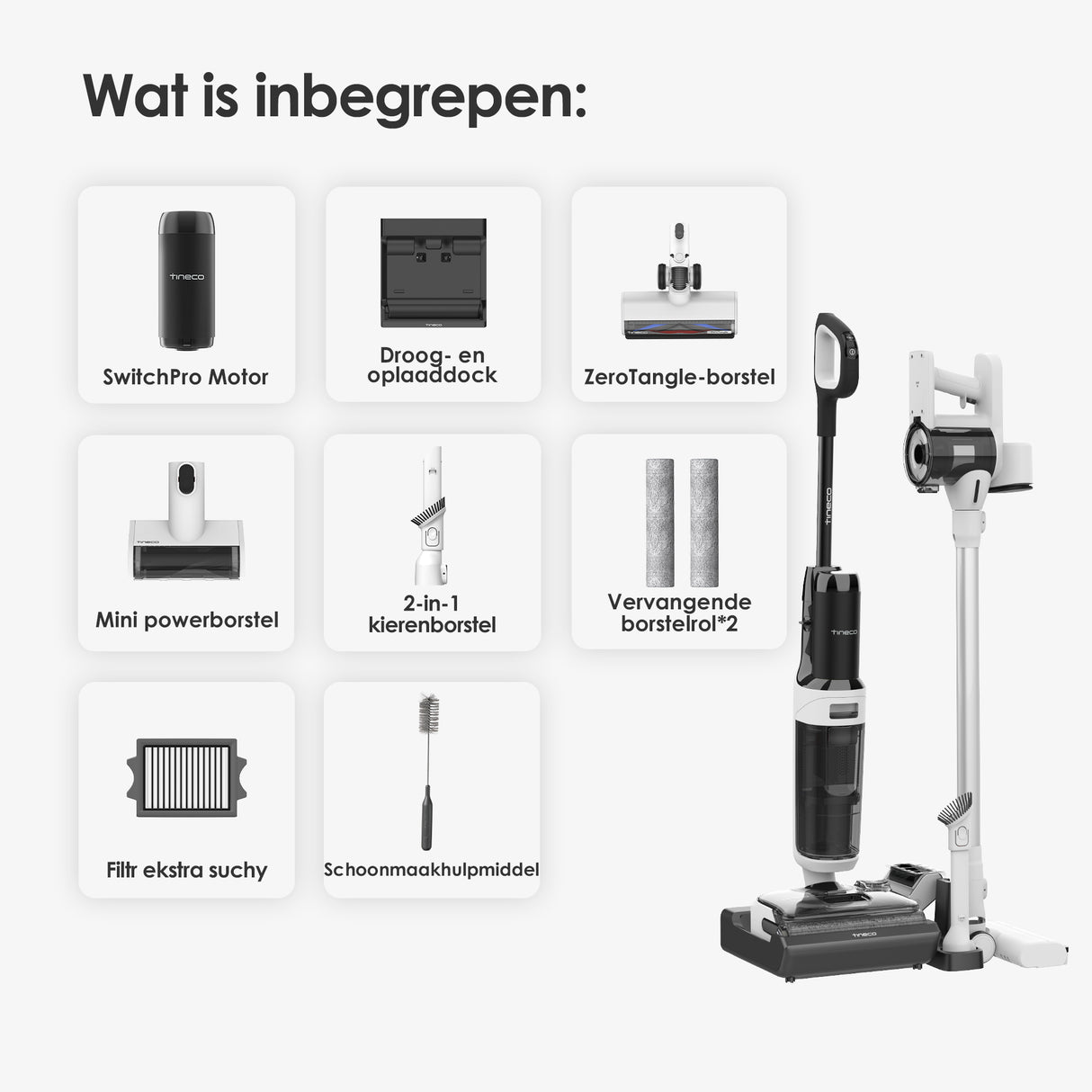 Tineco FLOOR ONE Switch S6 Stretch Plus Odkurzacze Myjące Wet&Dry