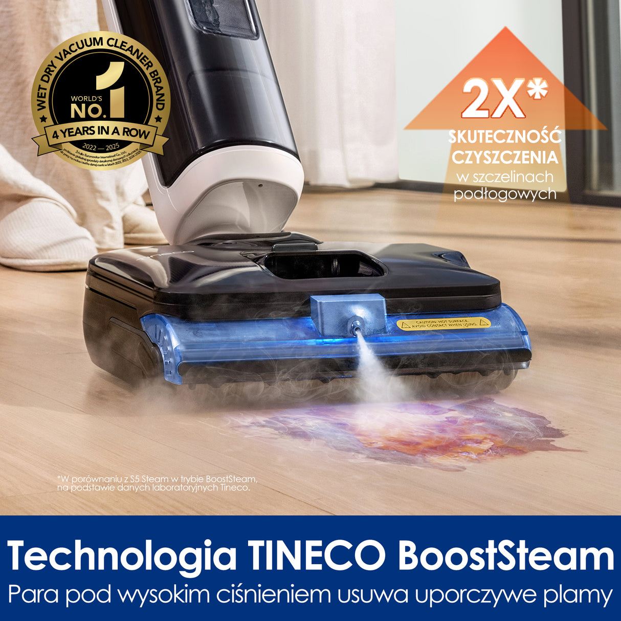 Tineco FLOOR ONE S6 Stretch Steam Plus Odkurzacze Myjące Wet&Dry