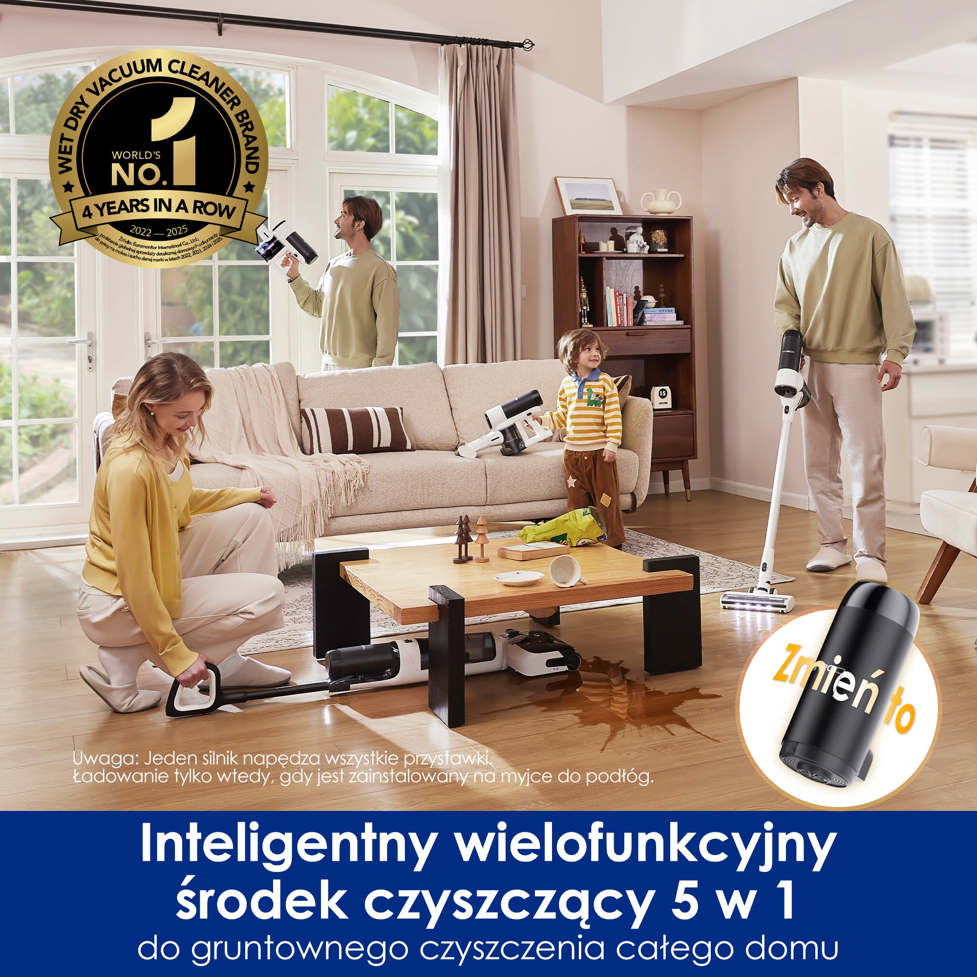 Tineco Floor One Switch S6 Stretch Plus Odkurzacze Myjące Wet&Dry
