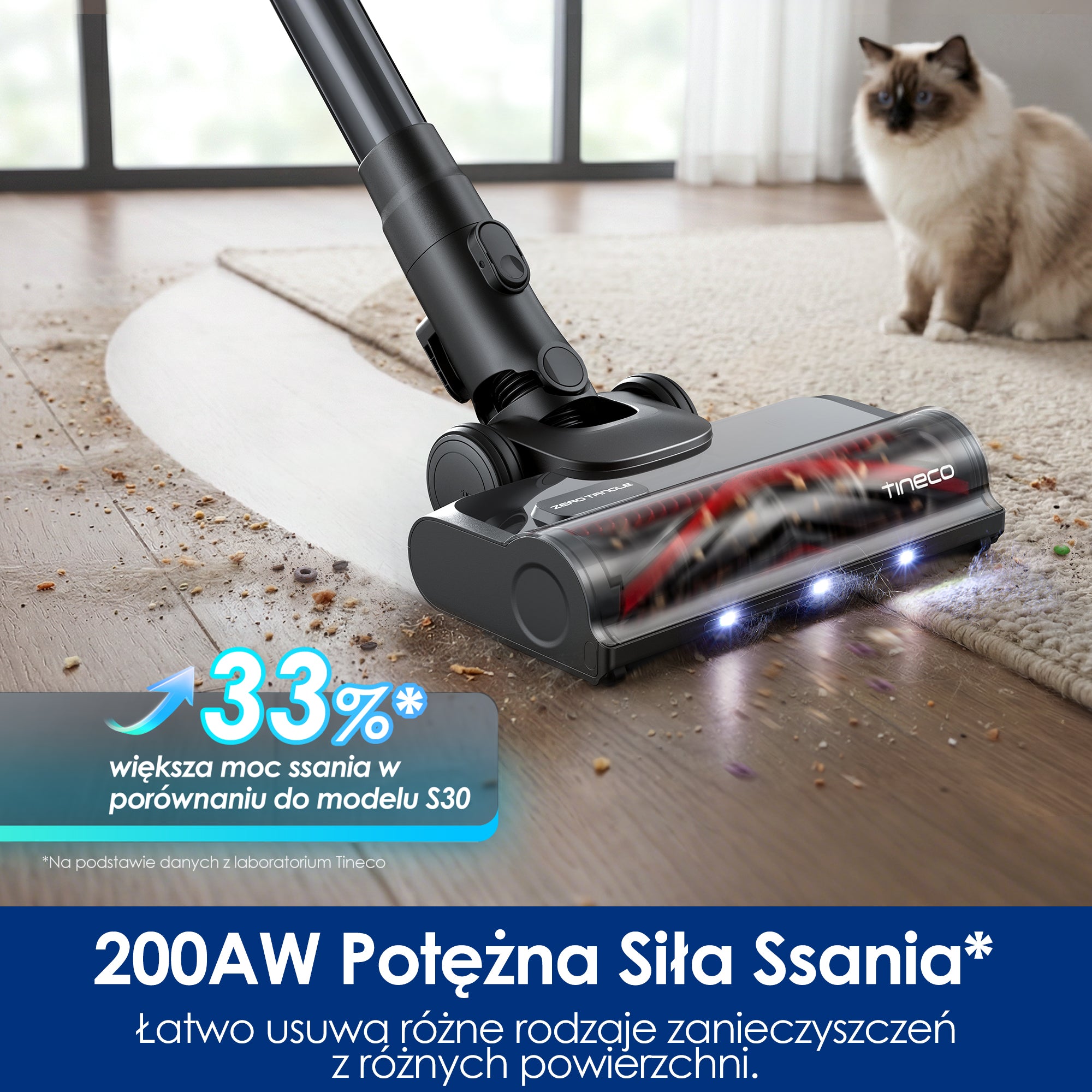 Tineco PURE ONE S30 Pro Pet Bezprzewodowy Odkurzacze Pionowe