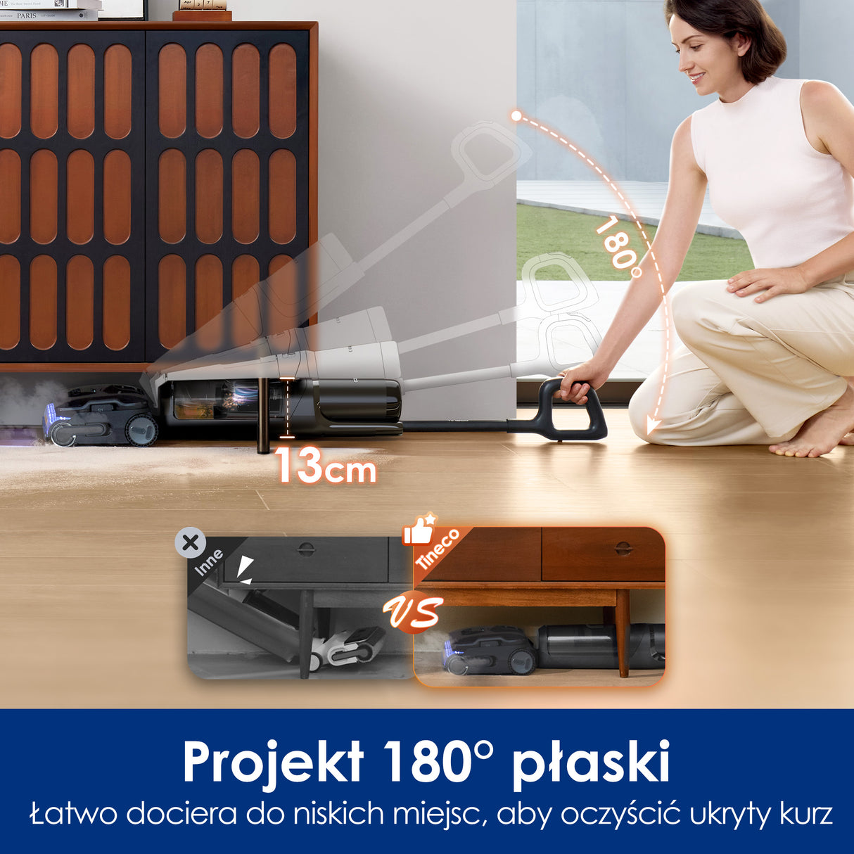 Tineco FLOOR ONE S7 Stretch Steam Plus Odkurzacze Myjące Wet&Dry