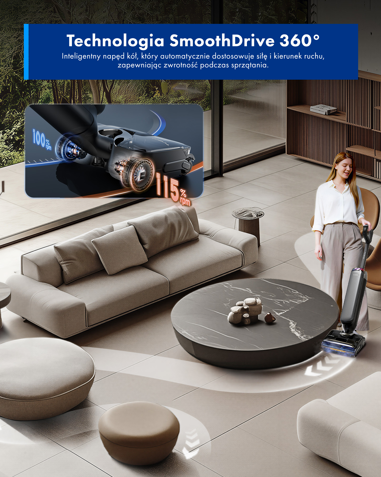 Tineco FLOOR ONE S9 Artist Steam Pro Odkurzacze Myjące Wet&Dry