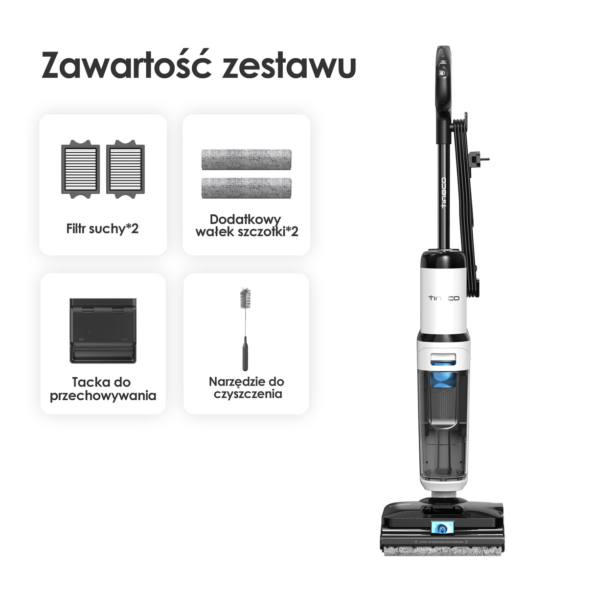 Tineco FLOOR ONE S6 Stretch Steam Plus Odkurzacze Myjące Wet&Dry