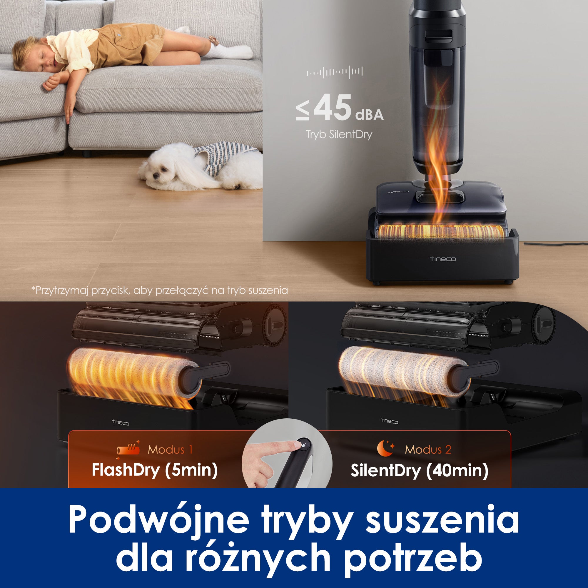 Tineco FLOOR ONE S7 Stretch Steam Plus Odkurzacze Myjące Wet&Dry