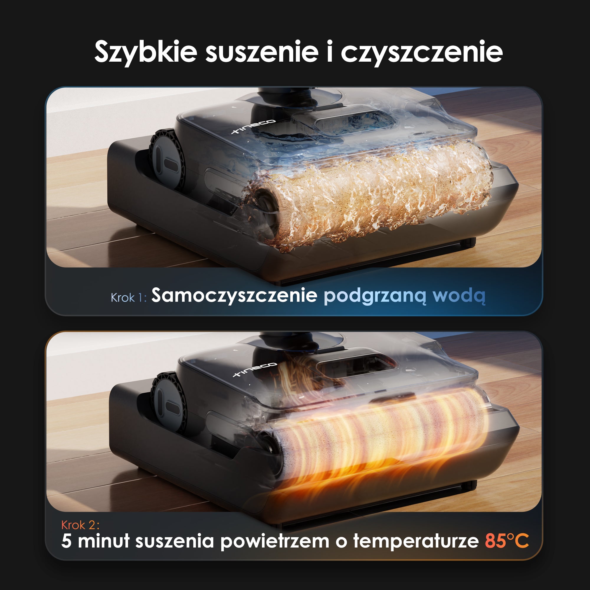 Tineco FLOOR ONE S9 Artist Premium Odkurzacze Myjące Wet&Dry