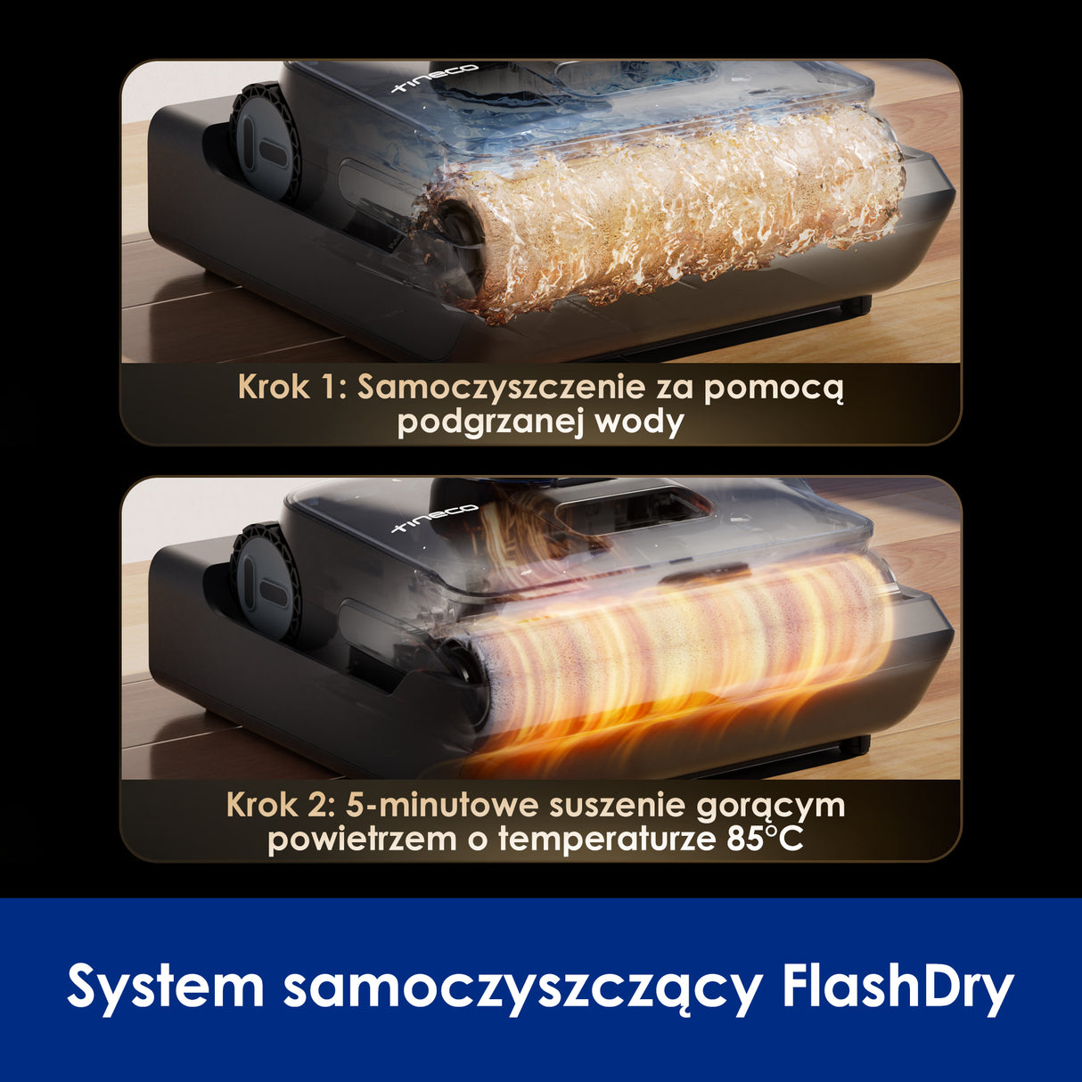 Tineco Floor One S5 Stretch Gold Odkurzacze Myjące Wet&Dry