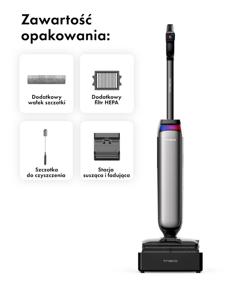 Tineco FLOOR ONE S9 Artist Steam Pro Odkurzacze Myjące Wet&Dry